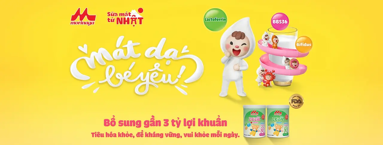 Morinaga Giúp Con Xây Dựng Hệ Tiêu Hóa Khỏe Mạnh, Sức Đề Kháng Vững Chắc Giúp Bé Luôn Vui Khỏe, Mẹ Không Phải Lo Âu Với Bộ Đôi Dũng Sĩ: Lactoferrin – Thành Phần Có Nhiều Trong Sữa Non, Và Gần 3 Tỷ Lợi Khuẩn Bb536/100mg,