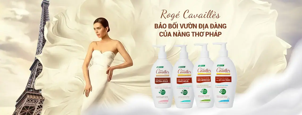 Roge Cavailles Gần 1 thế kỷ nghiên cứu về vùng da nhạy cảm của phụ nữ, Roge Cavailles đem đến trải nghiệm dung dịch vệ sinh tuyệt vời nhất, khô thoáng, dịu nhẹ và đặc biệt là kháng khuẩn, đặc trị viêm nhiễm phụ khoa