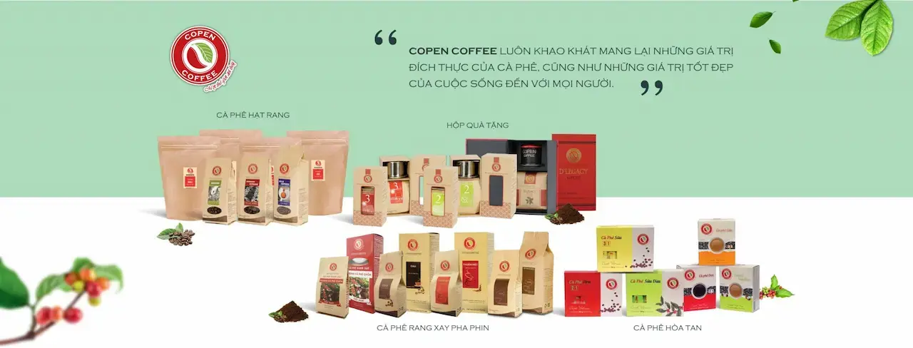 Copen Coffee Được Chế Biến Từ 100% Hạt Cà Phê Nước Cà Phê Có Màu Từ Nâu Cánh Gián Đến Nâu Sậm, Sánh Vừa, Hơi Loãng  Hương Thơm Tự Nhiên Dịu Nhẹ  Vị Cà Phê Êm Dịu