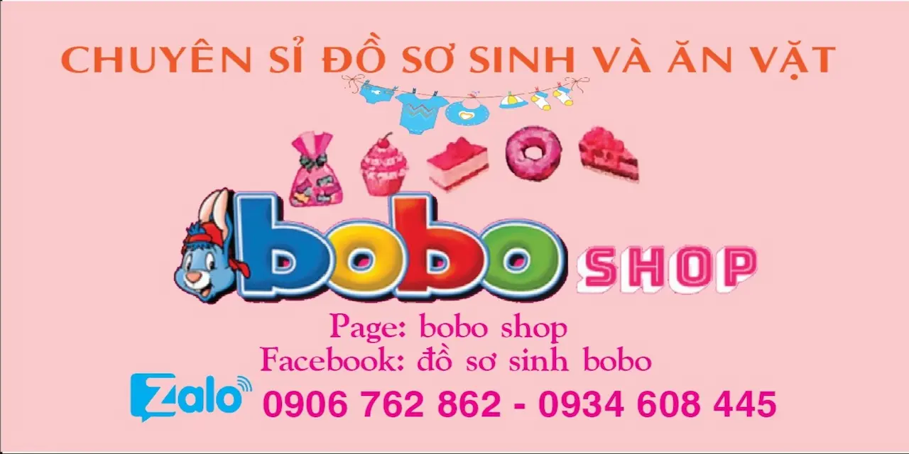 Bobo Shop 1 Nhà Cung Cấp Sỉ Lẻ Đồ Sơ Sinh Các Loại. Sản Phẩm Tại Shop Được Shop Chọn Lọc Kỹ Càng, Chất Liệu Mát Mẻ, Vải Nhẹ, Thấm Mồ Hôi Tốt. Mẫu Mã Phong Phú, Kiểu Dáng Sành Điệu. Đảm Bảo Giá Cả Phải Chăng, Chất Lượng Đi Đôi Với Giá Tiền.