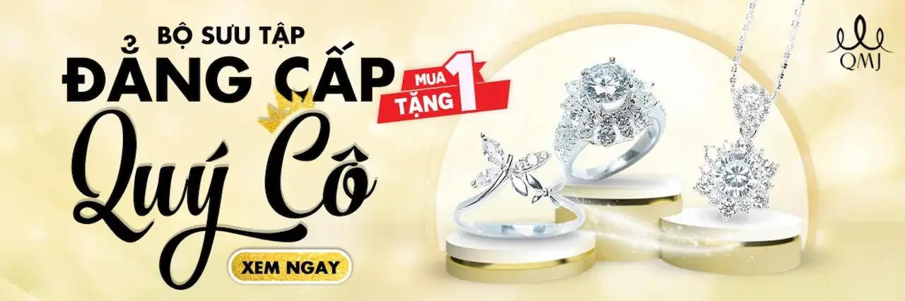 QMJ Jewelry 1 Cửa Hàng Nhẫn, Dây Chuyền, Bông Tai Núm Tròn  Từ  & Nhiều Hơn Nữa Thoả Thích Mua Sắm Với Giá Tốt Xây Dựng Thương Hiệu Dựa Trên Chất Lượng Trang Sức Bạc Chuẩn Quốc Tế.