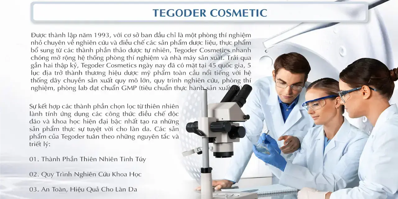 Tegoder Cosmetics Là 1 Dòng Mỹ Phẩm Cao Cấp Được Chiết Xuất Từ Các Tế Bào Thực Vật Tự Nhiên Cùng Sự Kết Hợp Khoa Học Công Nghệ Tiên Tiến Nhằm Cho Ra Đời Những Dưỡng Chất Cần Thiết Để Phục Vụ Nhu Cầu Chăm Sóc Sức Khỏe Và Làm Đẹp.