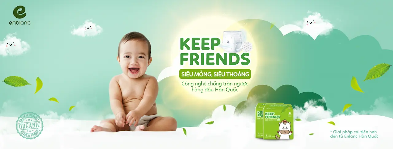 Enblanc Keep Friends 1 Thương Hiệu Uy Tín Hàn Quốc Dành Cho Mẹ Bé an toàn của trẻ em làm trọng tâm và niềm hạnh phúc của khách hàng