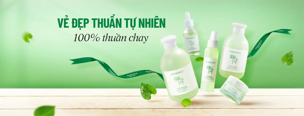 Herbario Vẻ đẹp thuần tự nhiên – 100% thuần chay hãy tập tẩy trang đúng cách để bảo vệ làn da của mình nhé