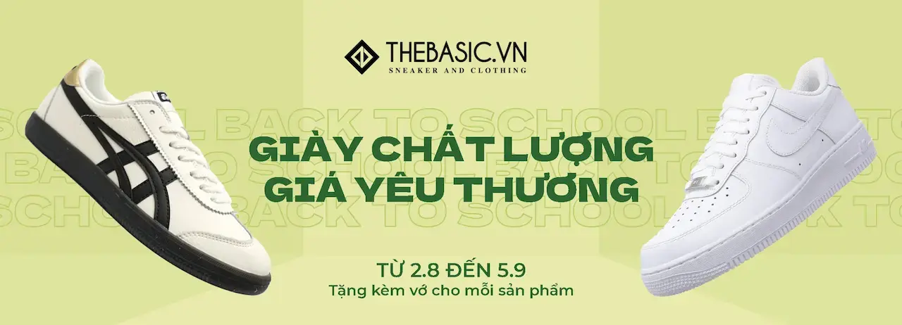 THEBASIC Chuyên các giày SNEAKER Miễn phí vận chuyển nội thành HCM cho đơn hàng từ 1000k