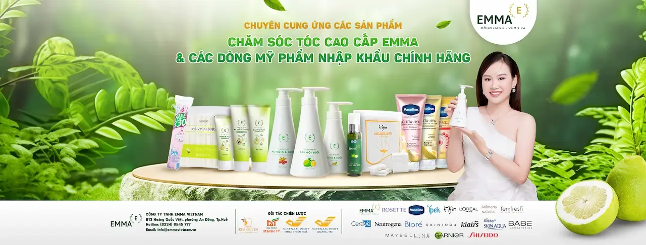 EMMA là 1 doanh nghiệp cung ứng các sản phẩm cao cấp mỹ phẩm nhập khẩu chính hãng chăm sóc tóc cao cấp Emma