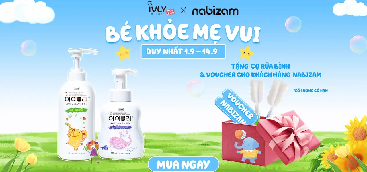 Các sản phẩm nước rửa bình và nước giặt xả IvlyNature đều chứa thành phần gốc thực vật cao cấp, an toàn tuyệt đối cho bé, dịu nhẹ với làn da của mẹ.