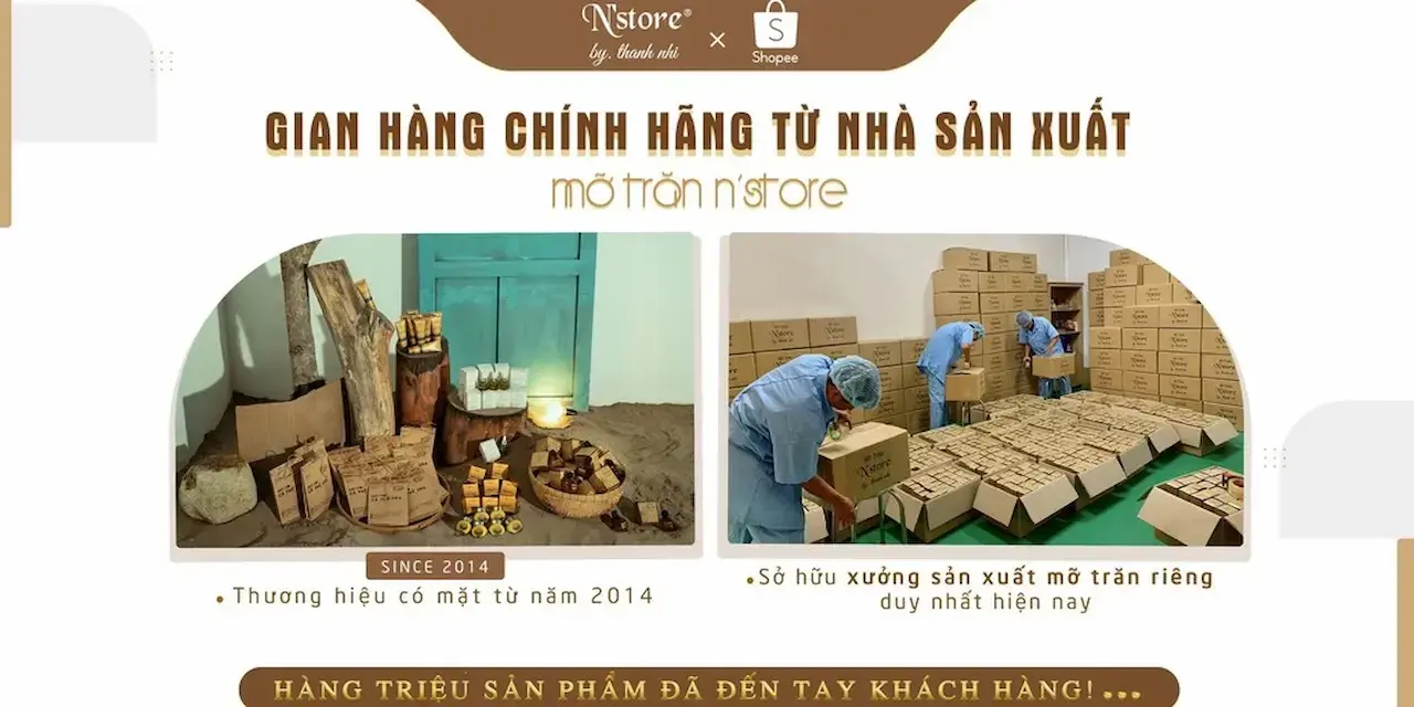 Nstore N’store by. thanh nhi Thương hiệu chuyên sản xuất Mỡ Trăn có mặt từ năm 2014, có nhà xưởng sản xuất