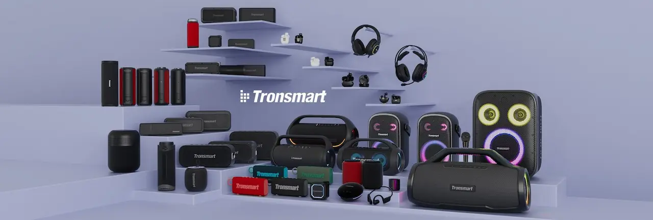 Tronsmart 1 thiết bị âm thanh di động như loa bluetooth cao cấp chống nước, Sạc cáp cao cấp, Pin dự phòng tương thích Apple MFI, Q