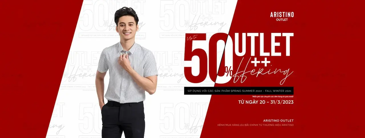 Dành Riêng Cho Các Tín Đồ Thời Trang, Aristino Outlet Gửi Tặng Chương Trình 𝐒𝐀𝐋𝐄 𝐔𝐏 𝐓𝐎 30% Với Hơn 𝟏𝟎.𝟎𝟎𝟎++ Sản Phẩm Sơ Mi, Polo, Khaki, Jeans, Short,…